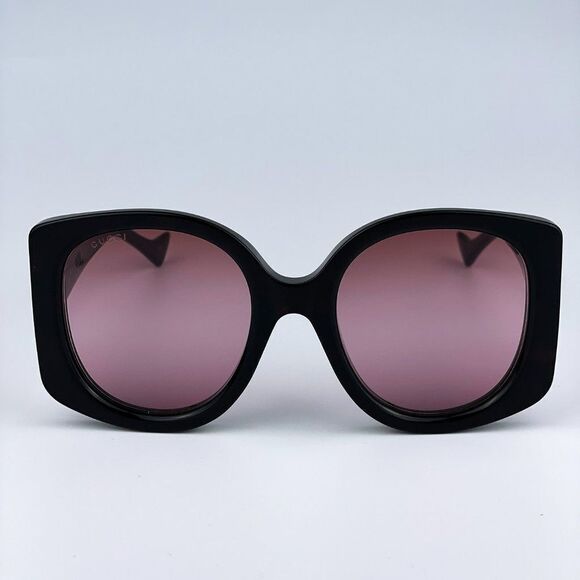 NEW Gucci GG1257S 003 Havana Gradient Red Butterfly Oversized Women Sunglasses - Picture 4 of 13